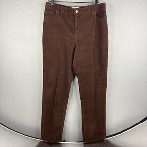Coldwater Creek Chocolate Brown Corduroy Pants